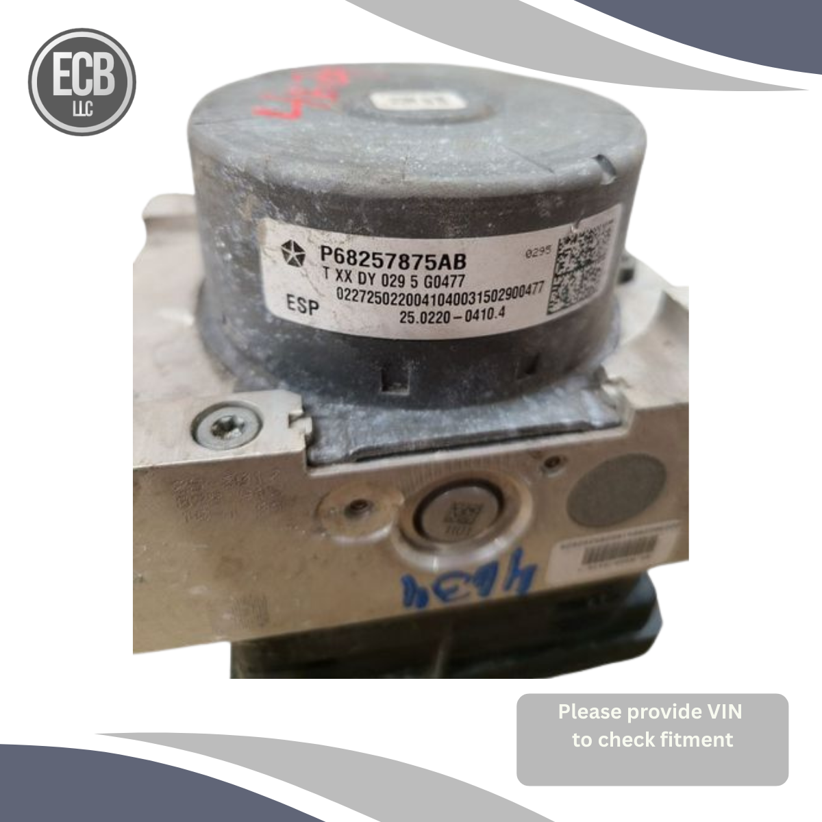 2015–2023 Dodge Charger ABS Anti-Lock Brake Pump Module No Adaptive Cruise OEM — view 2