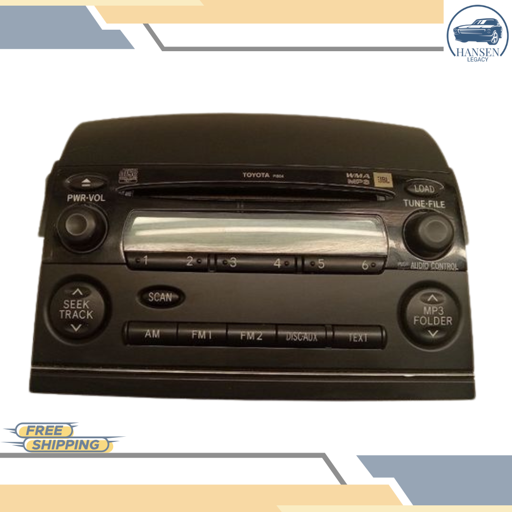 2006–2007 Toyota Sienna Single Disc CD Player Radio Receiver P1804 OEM 06 07 — view 1
