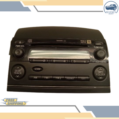 2006–2007 Toyota Sienna Single Disc CD Player Radio Receiver P1804 OEM 06 07 — view 1
