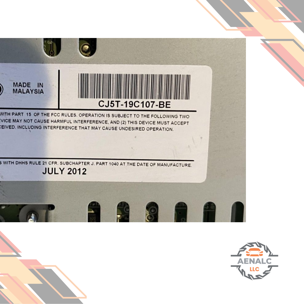 2013–2015 Ford Escape Radio Receiver CJ5T-19C107-BB THRU BH 13 14 15 — view 4