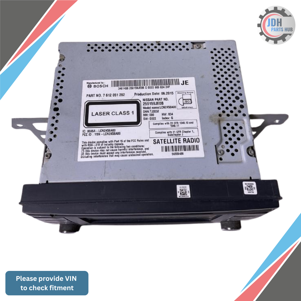2015–2017 Nissan NV 200 1500 2500 3500 Radio Display Receiver NAV AM FM CD MP3 — view 2