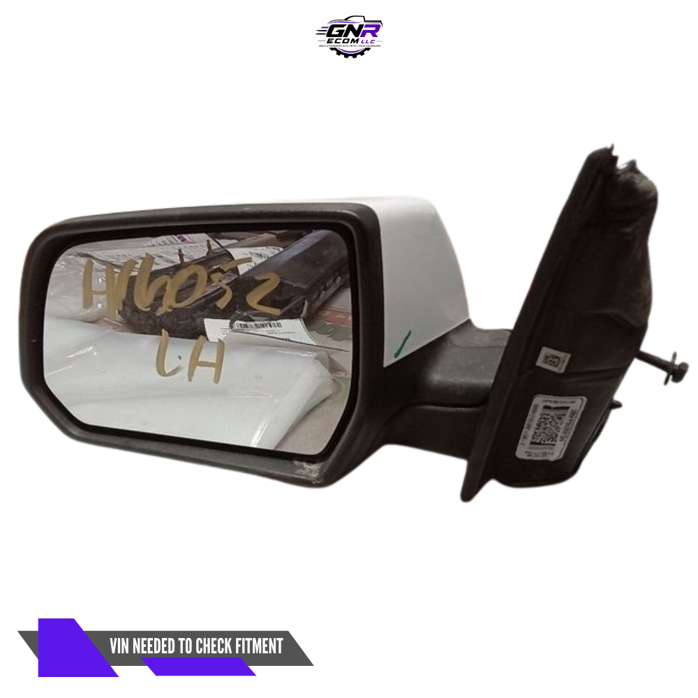 2017–2019 GMC Acadia Left Driver Side View Door Mirror Power Option DR5 White — view 2