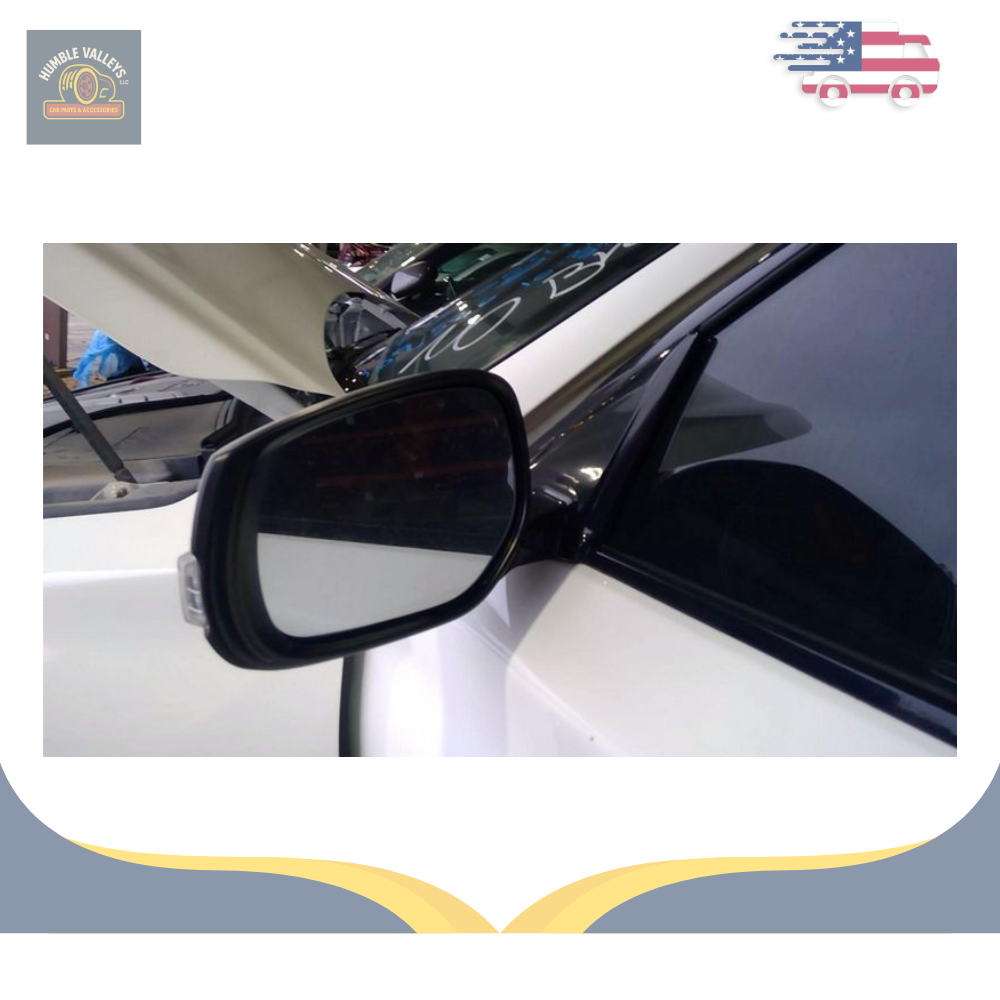 2014–2021 Infiniti Q50 Left Driver Side View Door Mirror Power White OEM LH — view 3