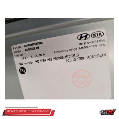 2019–2020 Kia Forte AM FM Radio Receiver Display Screen without Navigation OEM — view 5