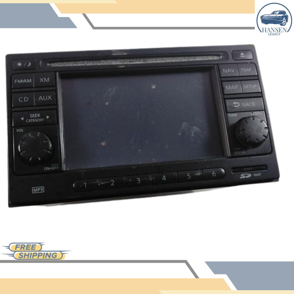 2010–2012 Nissan Sentra AM FM CD Player Radio with Navigation OEM — view 1
