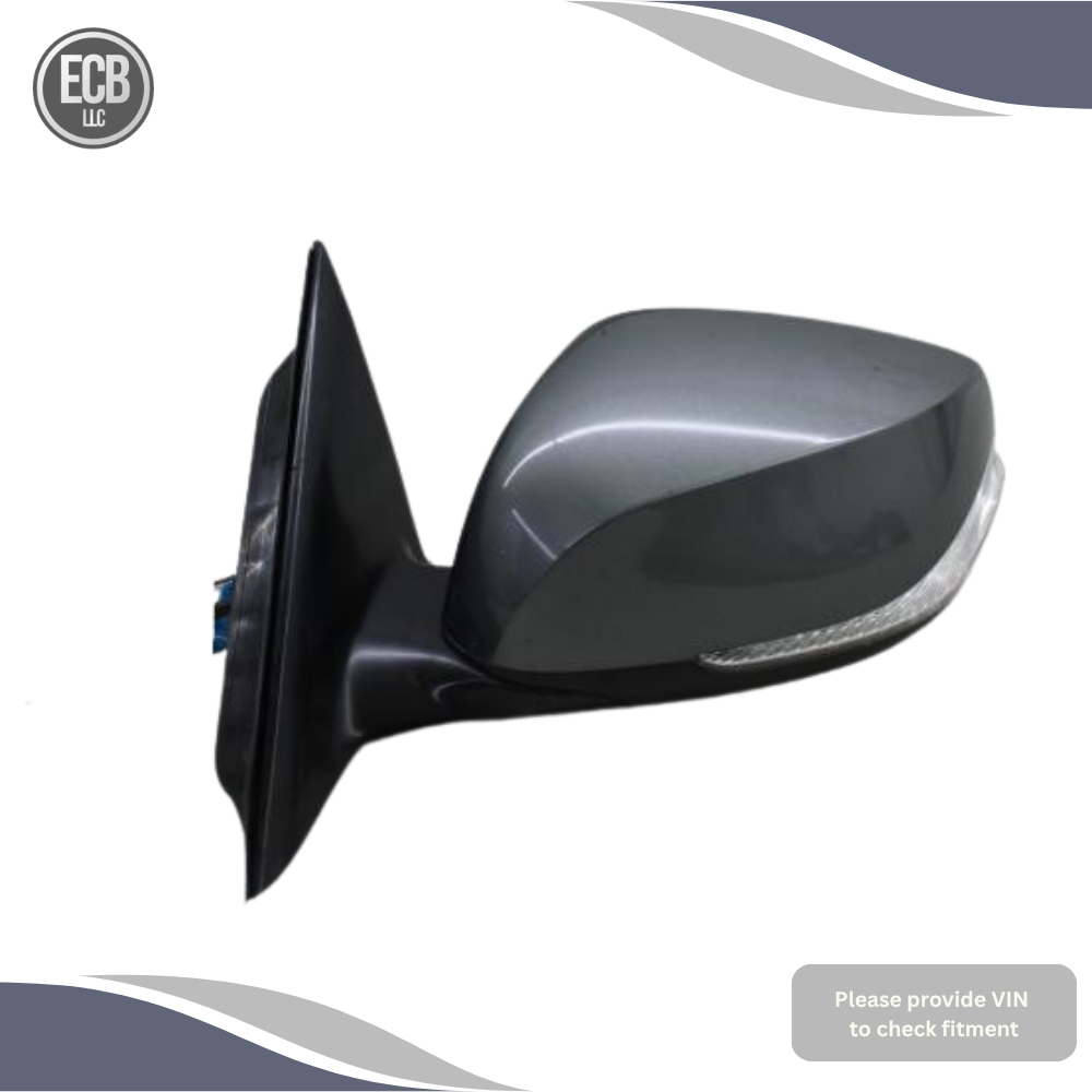 2014–2021 Infiniti Q50 Left Driver Side Door Mirror Heated Gray — view 2