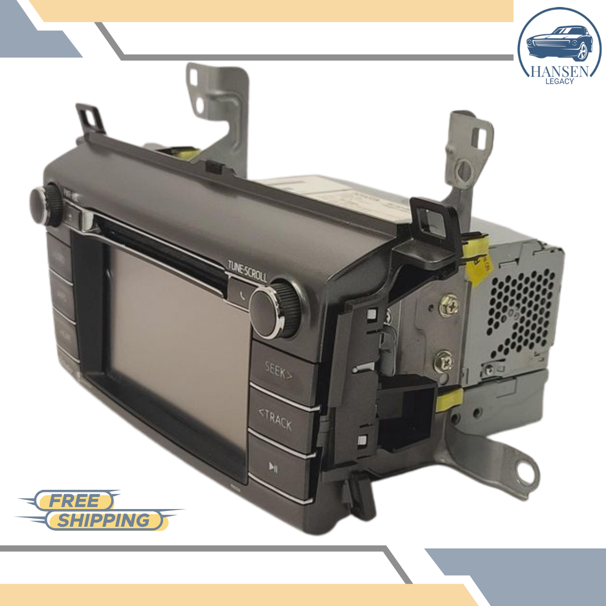 2014–2015 Toyota Rav4 Radio Receiver Display Face ID 100325 Tested — view 3
