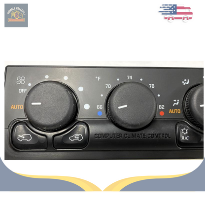 2002 Cadillac Escalade AC Heater Temperature Climate Control without Celsius Display — view 3