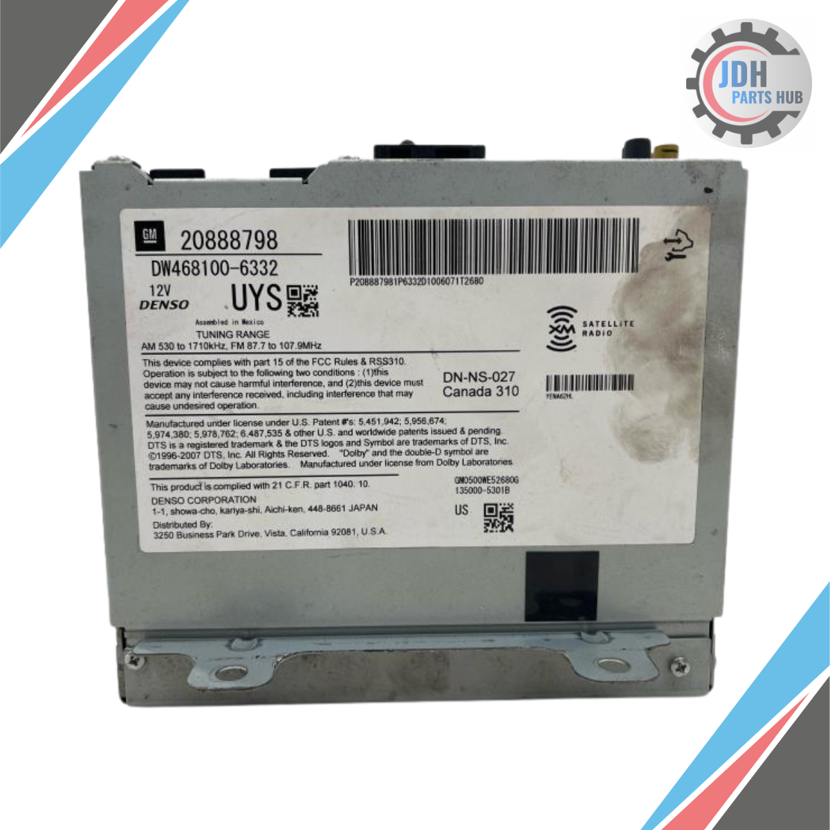 2010 Cadillac SRX Radio NAV AM FM CD DVD XM Receiver UYS OEM — view 4