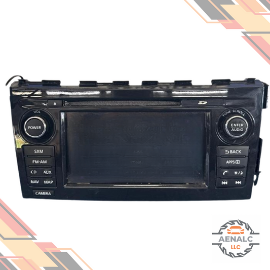 2015 Nissan Altima AM FM CD Player Radio Receiver with Navigation Display System — view 1