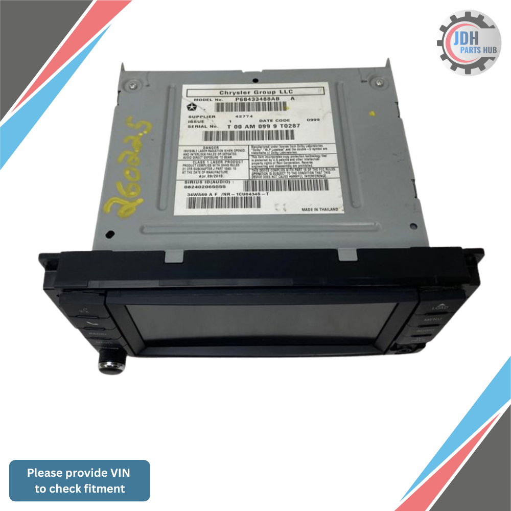 2013–2019 DODGE CARAVAN AM FM CD Navigation Radio Player Display Screen OEM RHB — view 2