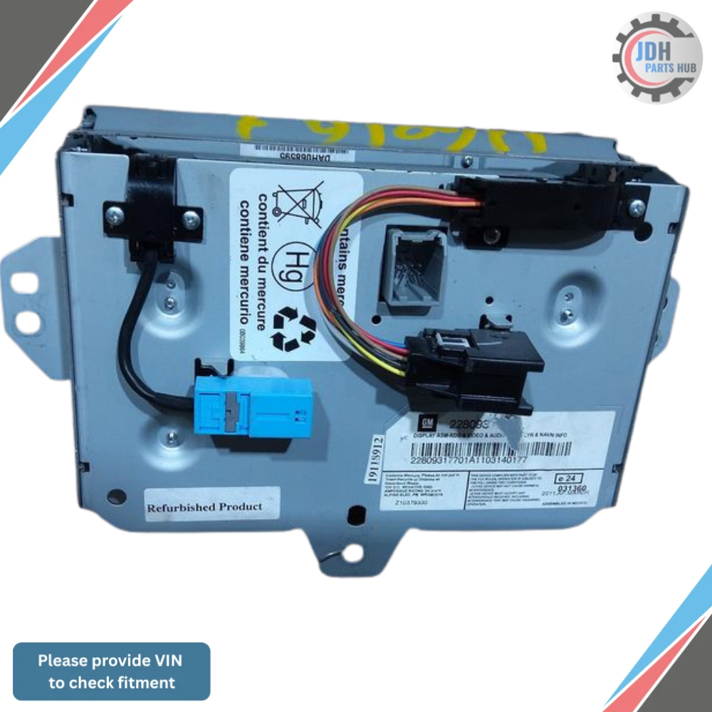 2008–2015 Cadillac CTS Navigation Information Display Screen OEM — view 2
