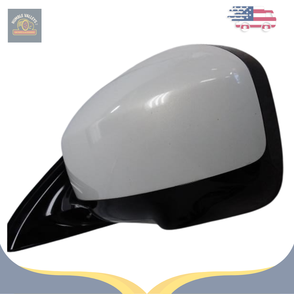 2017–2020 Infiniti QX60 Left Driver Side Door Mirror Assembly White OEM — view 3