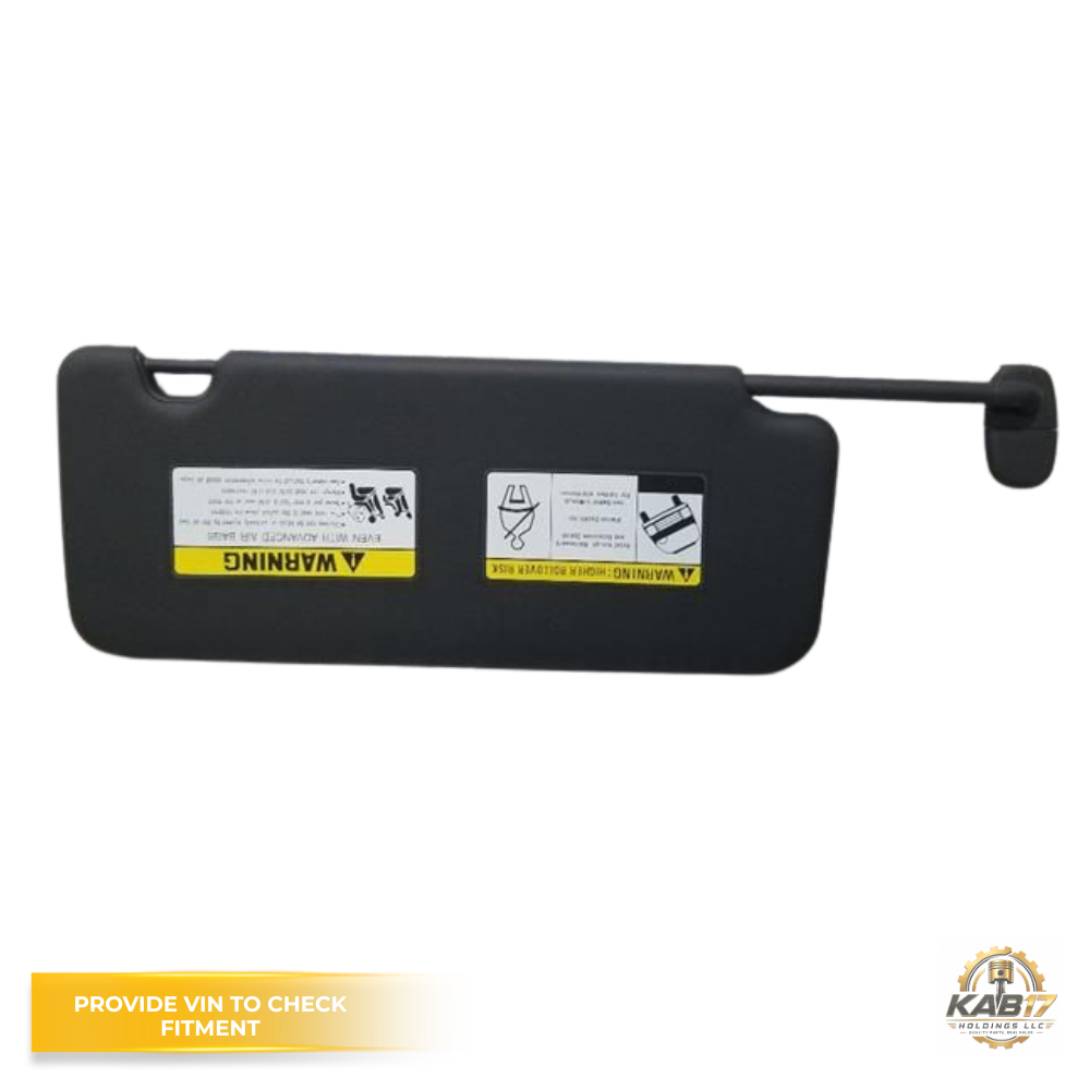 2022–2024 HYUNDAI SANTA CRUZ LH Driver Sunvisor Black Sun Visor with Mirror OEM — view 3