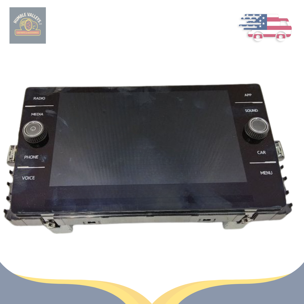 2018–2023 Volkswagen Tiguan Info-GPS-TV 8.0" Display Screen ID 5G6919605C — view 2