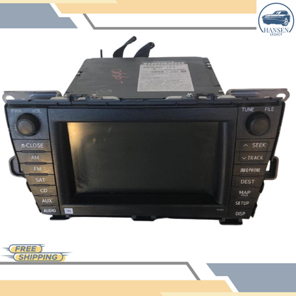 2010–2011 TOYOTA PRIUS DISPLAY SCREEN DASH MOUNTED NAVIGATION SATELLITE E7022 — view 1