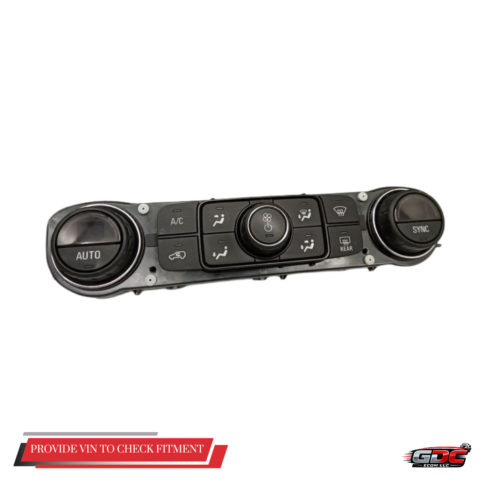 2017–2019 GMC Acadia Climate AC Heater Temperature Control OEM — view 1