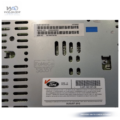 2013–2015 Ford Escape AM FM CD Radio Receiver CJ5T-19C107-CB thru CK OEM — view 3
