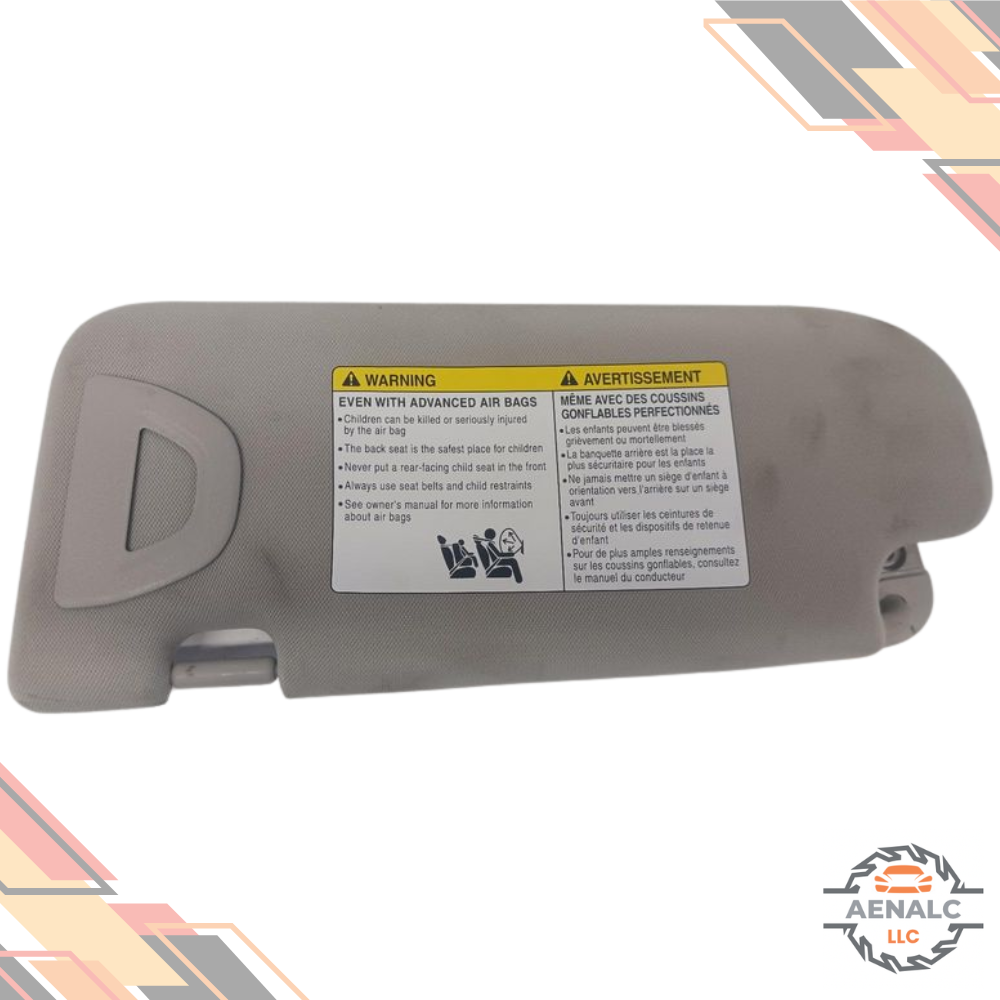 2014–2023 Infiniti Q50 RH Passenger Sunvisor Sun Visor with Mirror & Light OEM — view 2