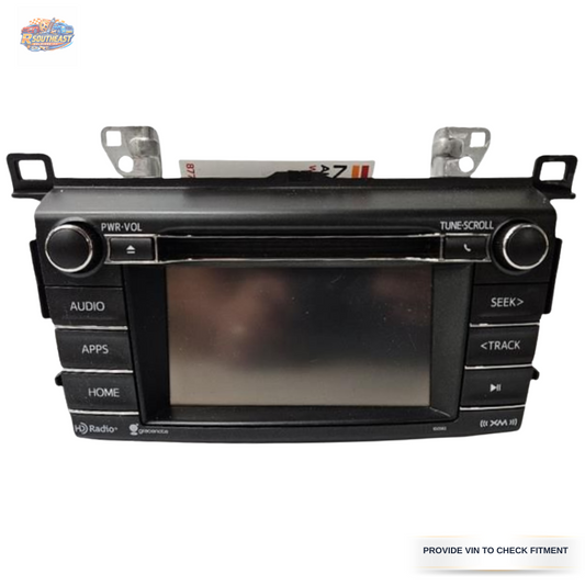 2016–2018 Toyota Rav4 AM FM CD Sirius XM Audio Radio Player Display Screen OEM — view 1