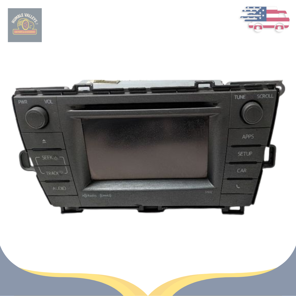 2012–2015 Toyota Prius Radio Display and Receiver ID 57032 OEM 86140 47060 — view 1