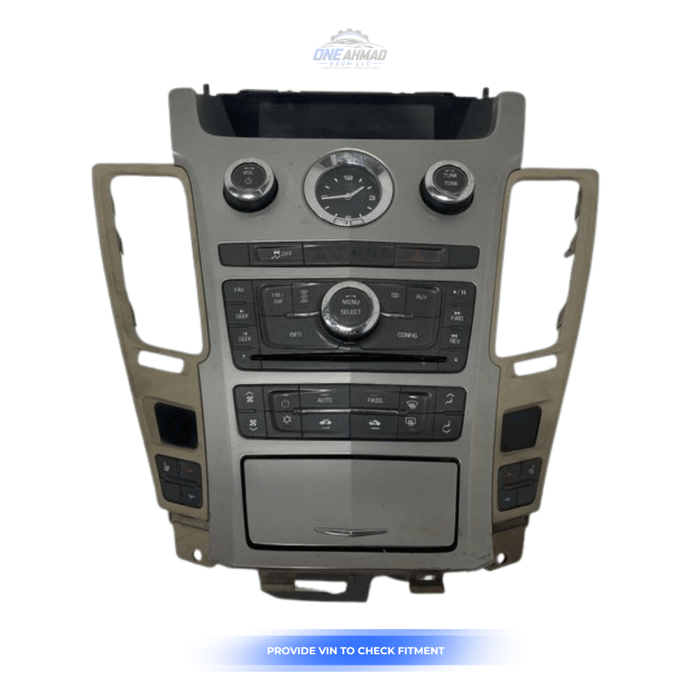 2009–2013 Cadillac CTS Radio Reciever AC Heater Temperature Control Panel OEM — view 1