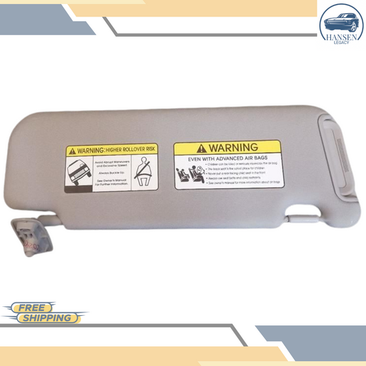 2011–2016 Kia Sportage LH Drive Sunvisor Sun Visor with Mirror & Extender OEM — view 1
