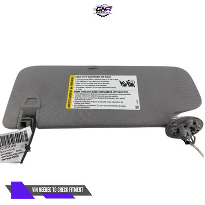 2020–2023 Chevrolet Equinox RH Passenger Sunvisor Sun Visor with Mirror & Light OEM — view 2