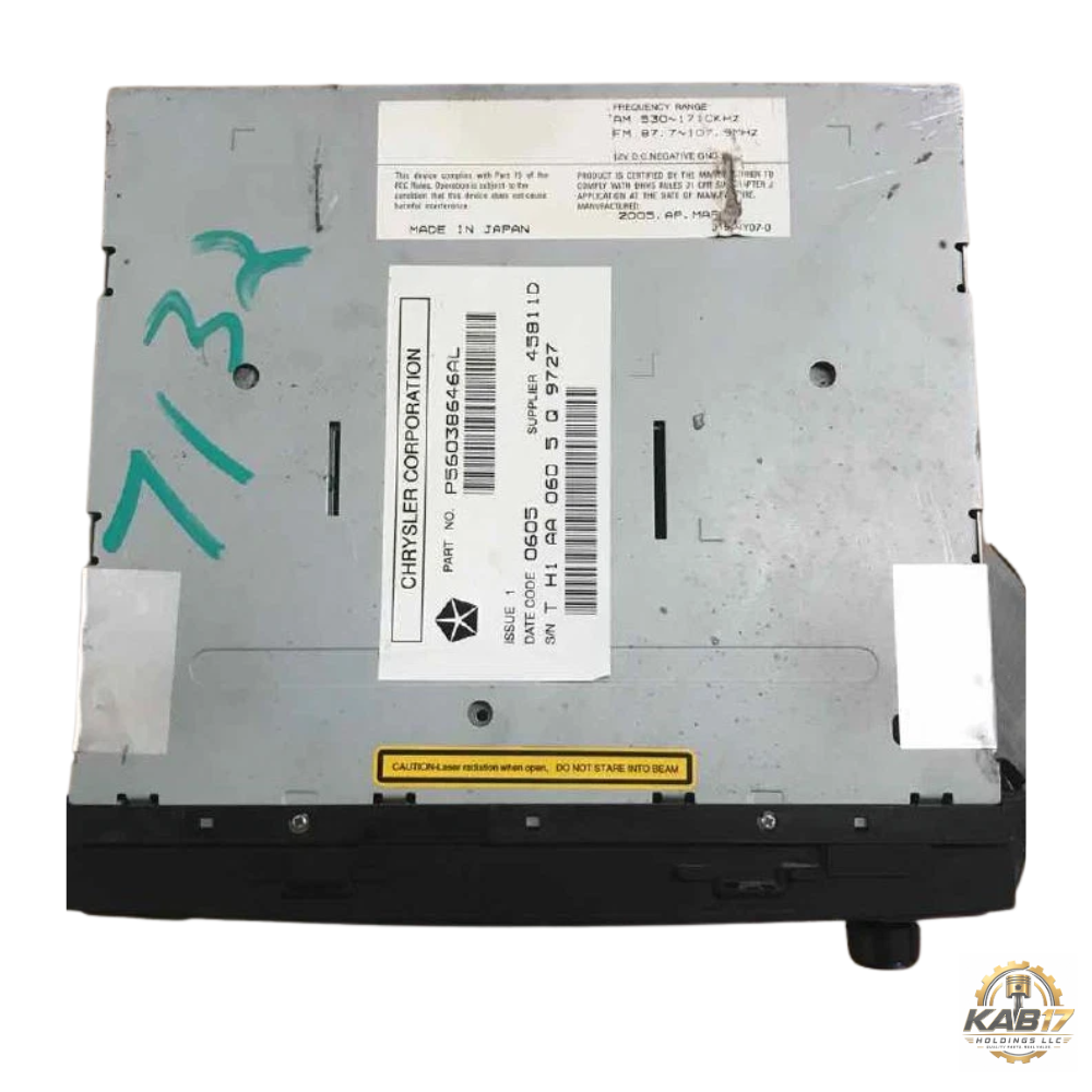 2005–2007 Chrysler 300 Charger Radio Receiver Display Option REC OEM — view 2