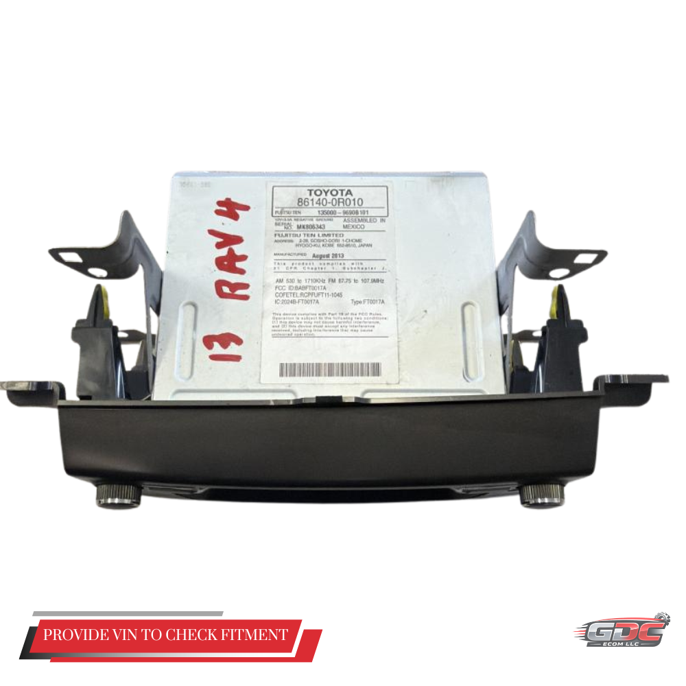 2013–2014 Toyota RAV4 Radio Display & Receiver Screen CD OEM 86140-0R010 — view 2
