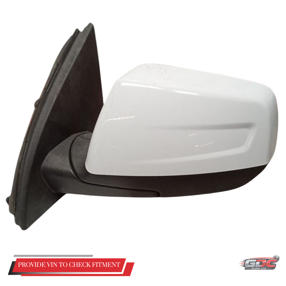 2017–2019 GMC Acadia Left Driver Side View Door Mirror Power Option DR5 White — view 1