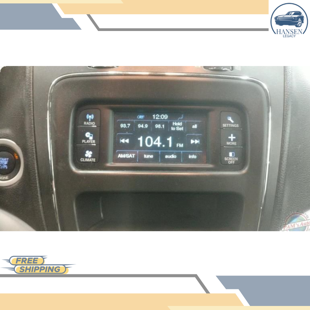 2011–2018 Dodge JOURNEY Radio Display Receiver 4.3 SATELLITE AM FM CD MP3 OEM — view 2