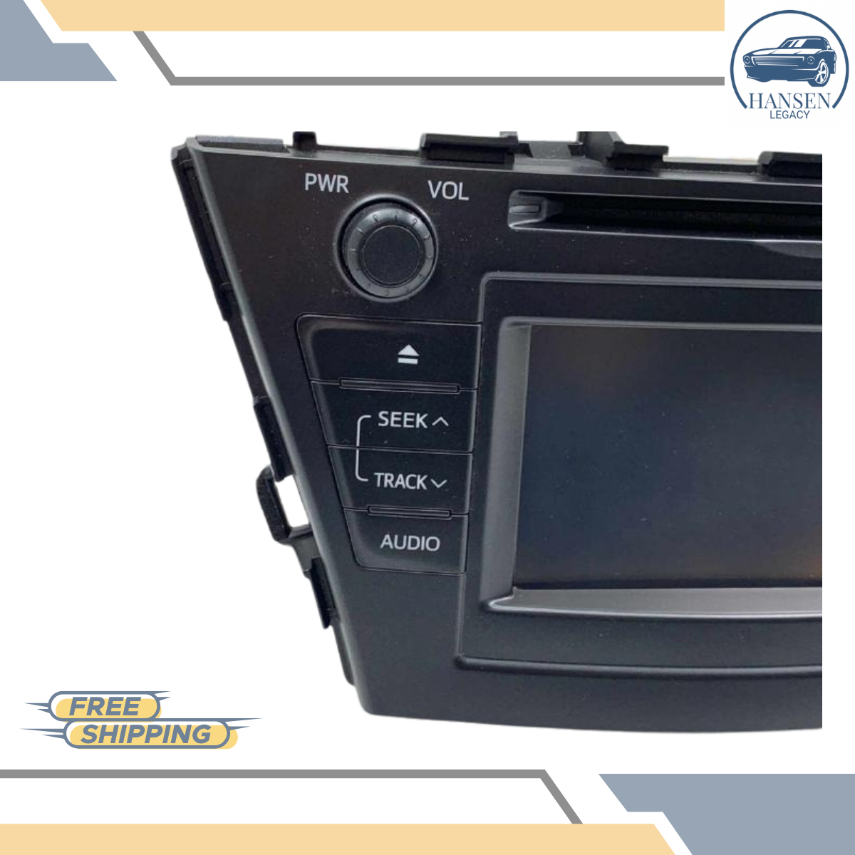 2012–2014 Toyota Prius Radio AM-FM-CD Display Receiver Face ID 57011 — view 3