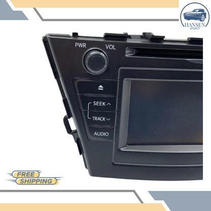 2012–2014 Toyota Prius Radio AM-FM-CD Display Receiver Face ID 57011 — view 3