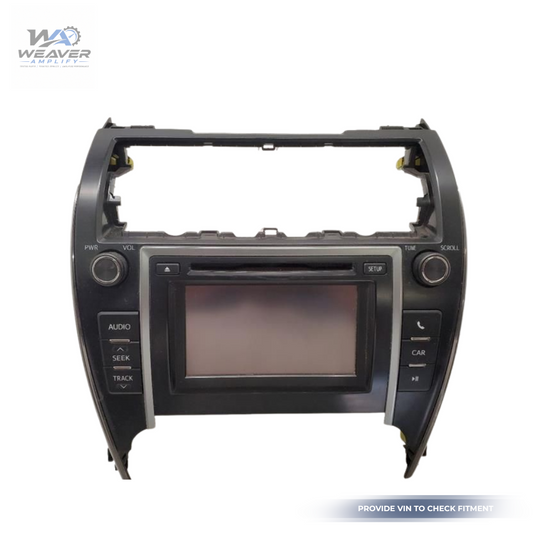 2013–2014 Toyota Camry Radio Display and Receiver AM-FM-CD ID 57076 OEM — view 1