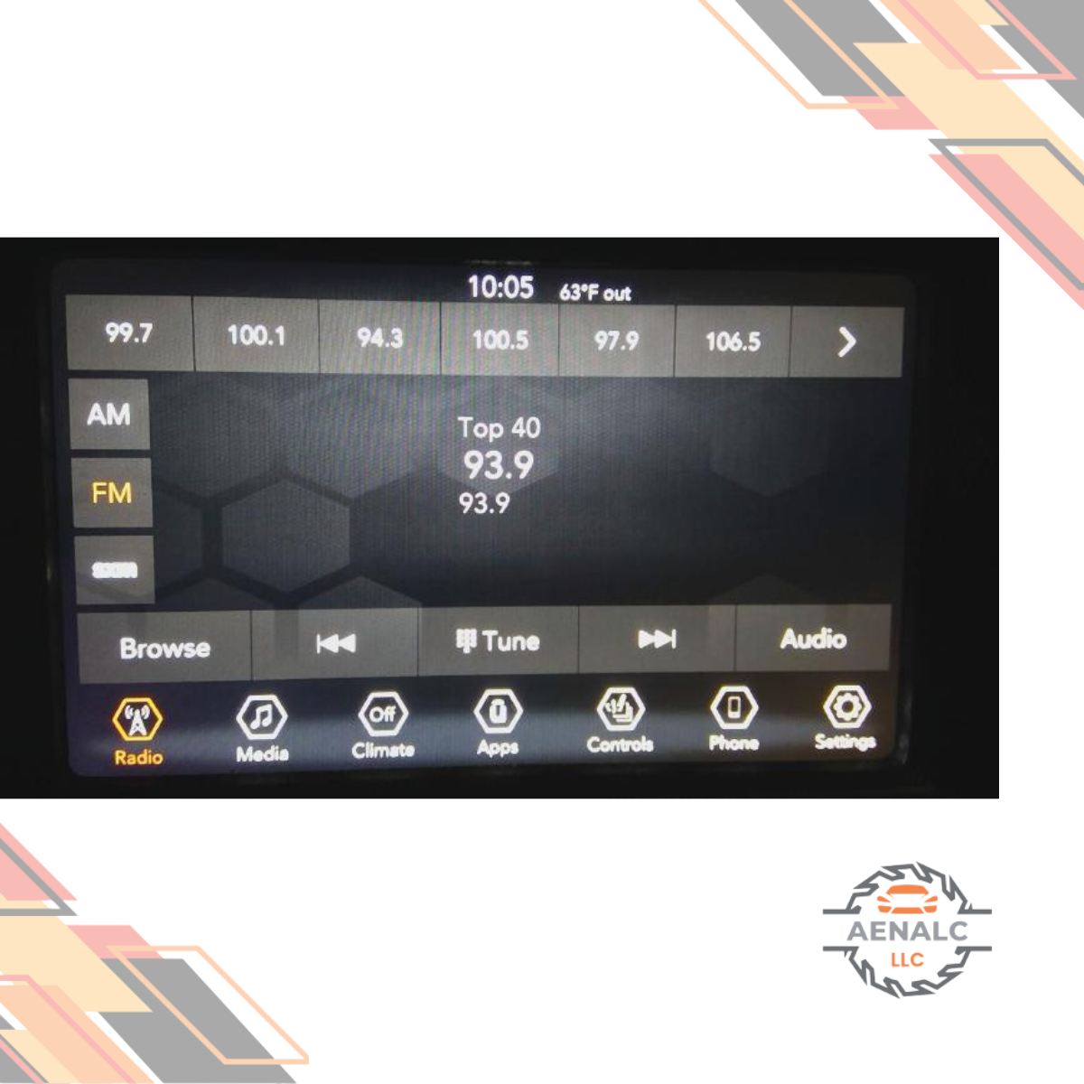2018–2020 Jeep WRANGLER Radio Display Receiver 7.0" Screen with Satellite XM OEM — view 1