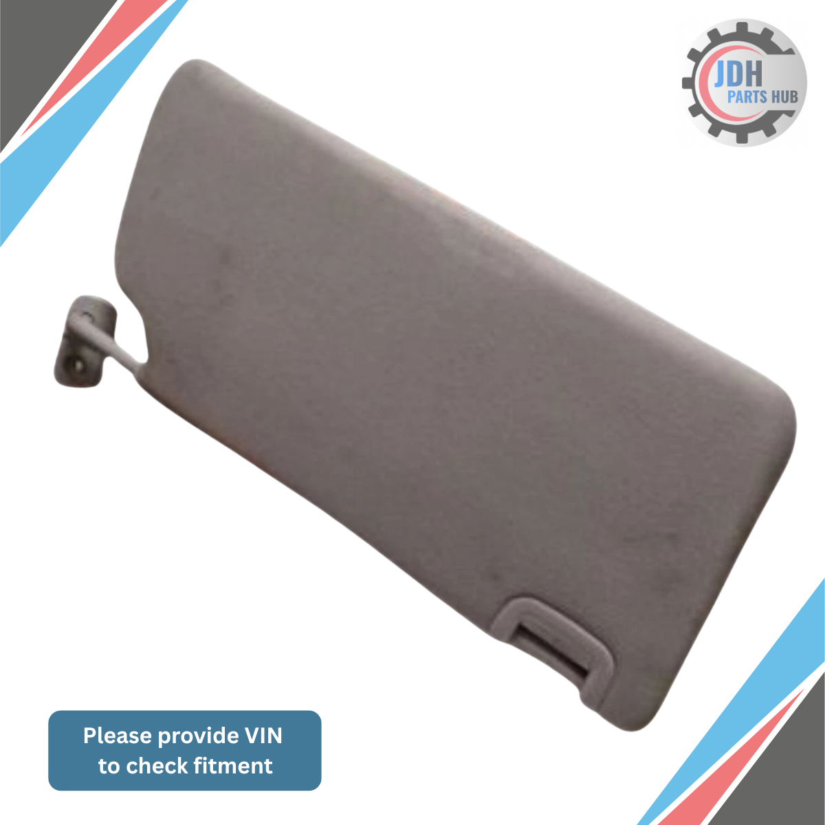 2013–2021 Nissan Frontier Right Passenger Side Sun Visor Gray OEM — view 1