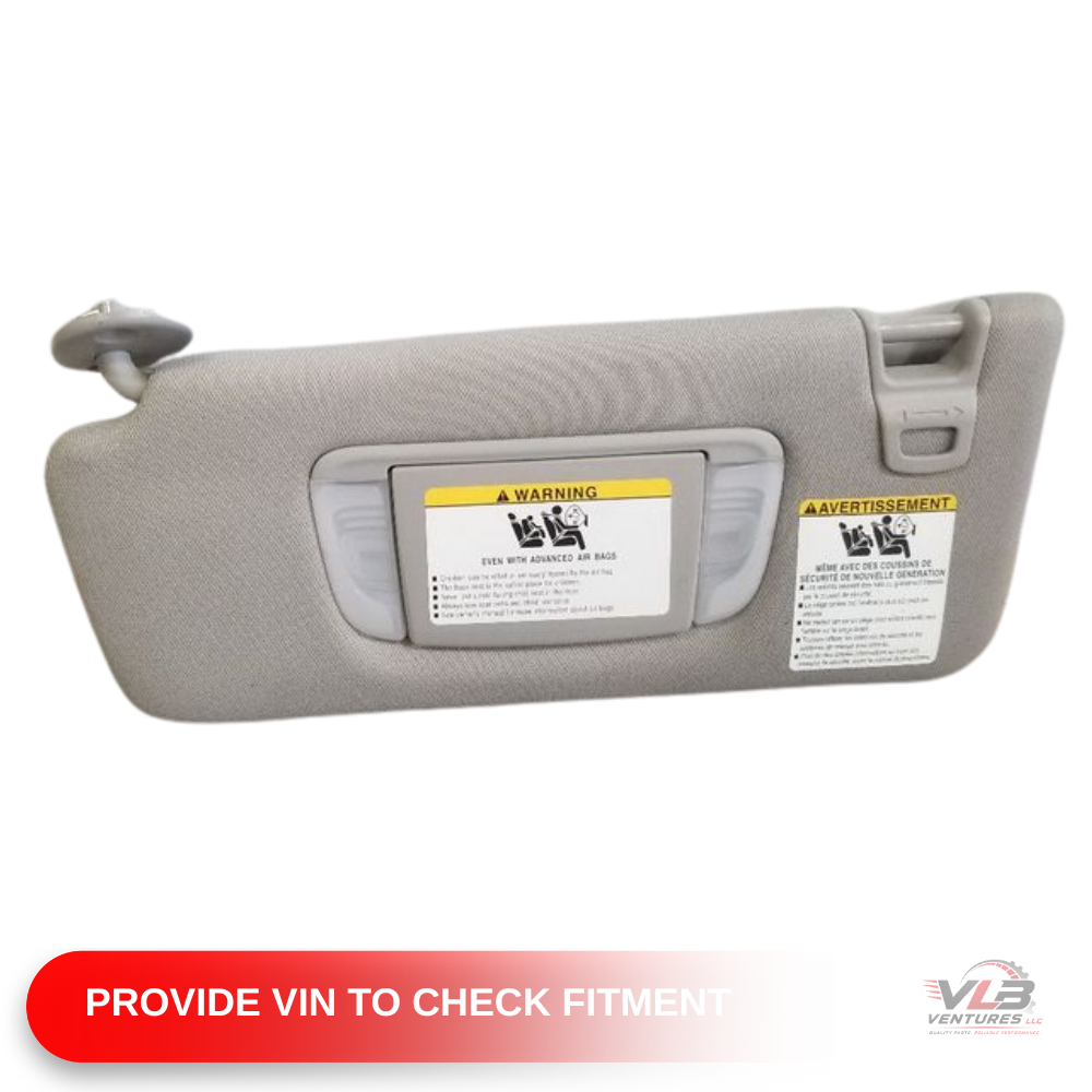 2016–2023 Toyota Tacoma LH Driver Sunvisor Sun Visor with Mirror & Light OEM — view 3