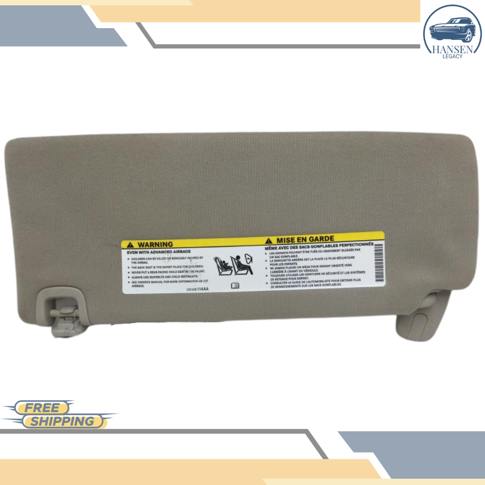 2014–2018 Jeep Cherokee Passenger RH Sun Visor OEM — view 1