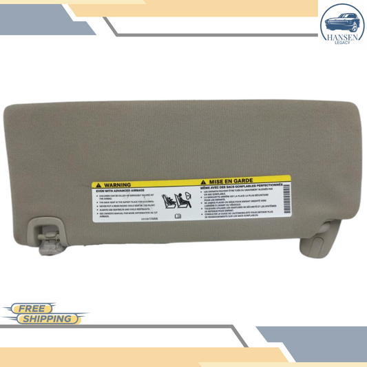 2014–2018 Jeep Cherokee Passenger RH Sun Visor OEM — view 1