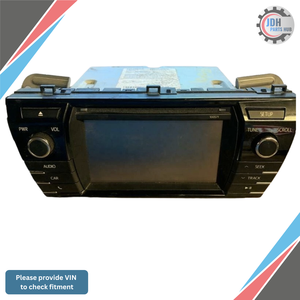 2015–2016 Toyota Corolla Radio Display Receiver AM FM CD 100571 86140-02470 OEM — view 1