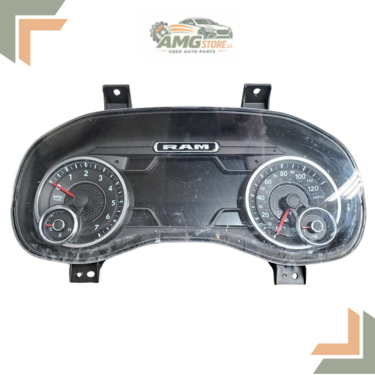 2019 Dodge Ram 1500 Speedometer Gauge Cluster MPH gasoline Assembly OEM — view 1