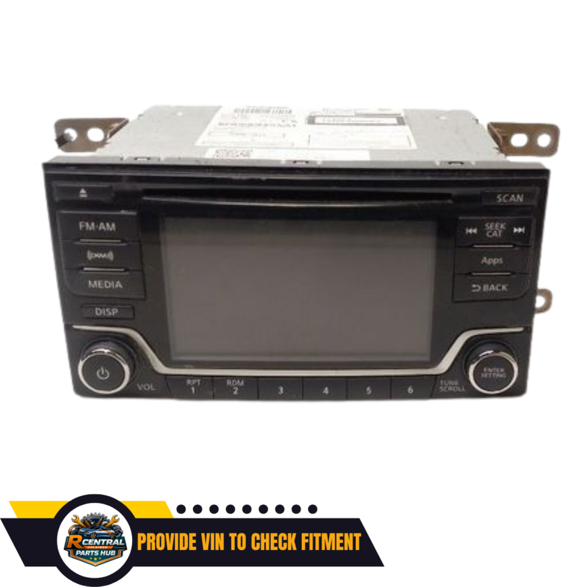 2015 Nissan Versa Radio Receiver with Display Screen CD XM Satellite OEM — view 1