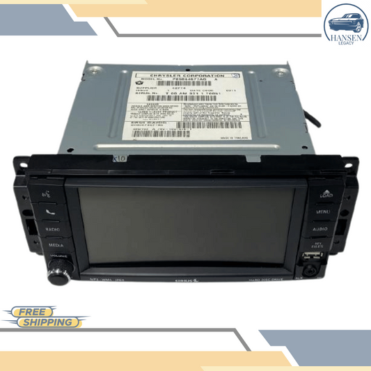 2010–2012 Dodge Caliber Radio AM/FM Satellite DVD Player Receiver ID RBZ OEM — view 1