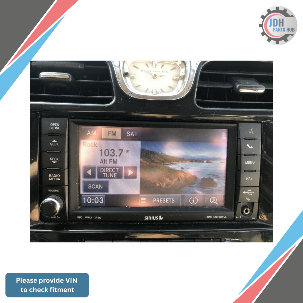 2013 Chrysler 200 AM-FM-CD-DVD-H<wbr/>DD Navigation UConnect Radio RHR OEM — view 2