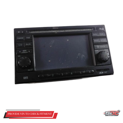 2010–2012 Nissan Sentra AM FM CD Player Radio with Navigation ID OEM 259157W80C — view 1