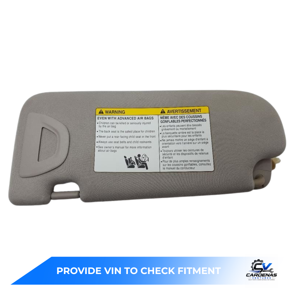 2014–2023 Infiniti Q50 RH Passenger Sunvisor Sun Visor with Mirror & Light OEM — view 3