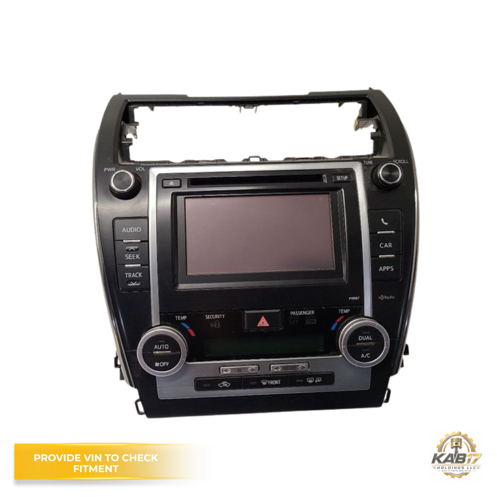 2012–2013 Toyota Camry Radio Receiver AM-FM-CD OEM P10067 — view 1