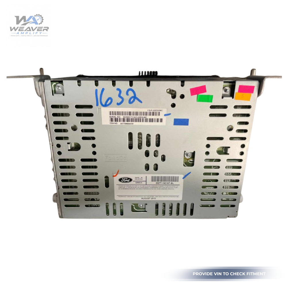 2013–2015 Ford Fusion AM FM CD MP3 Single Disc Radio Receiver DS7T-19C107-BC OEM — view 2
