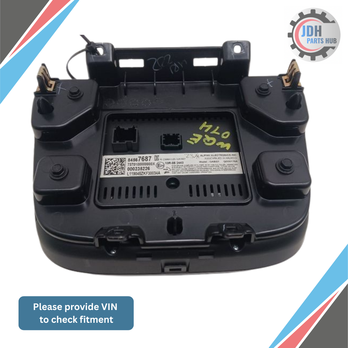 2019–2021 Chevrolet Malibu Radio Control Display Screen OEM — view 2